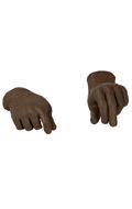 Gloved Hands (Brown)