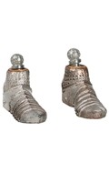 Worn Diecast Knight of the Spirit Armored Shoes (Silver)