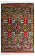 20x30cm Real Woven Carpet (Red)